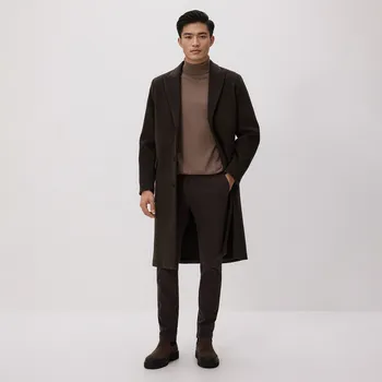 Reserved - Kalhoty chino slim fit - tmavě hnědá - 508GC-89X - 508GC-89X-XL