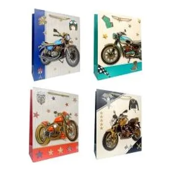 Set školních potřeb Torebka prezentowa dziecięca M Motocykl metal. mix