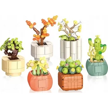 ostatní stavebnice STAVEBNICE BONSAI DIARY SADA ROSTLIN V KVĚTINÁČÍCH 520 DÍLKŮ