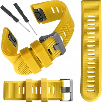 Řemínek na hodinky Řemínek ChronSmarta pro Garmin 26mm, žlutý