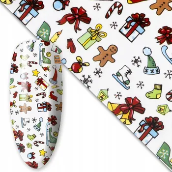 Fólie na zdobení nehtů s vánočním motivem 16