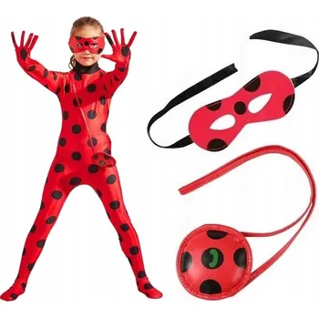 Karnevalový kostým Kostým Miraculous Beruška, velikost 130-140 cm