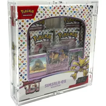 Sběratelská karetní hra Akrylový box Pokémon 151 Alakazam EX Collection (Pokémon 151 Alakazam EX Collection)