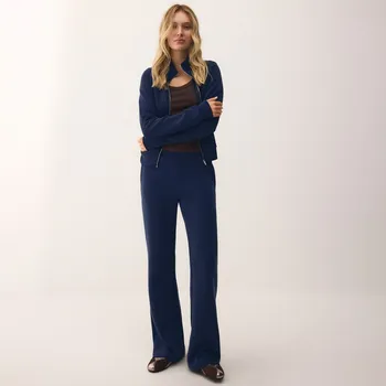 Reserved - Kalhoty s příměsí modalu - tmavomodrá - 636GA-59X - 636GA-59X-XS