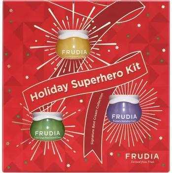 Kosmetická sada Frudia Holiday Frudia Citrus rozjasňující krém s vitaminem C 10 g + Frudia Blueberry hydratační gel krém 10 g + Frudia Green Grape hydratační gel krém pro stažení pórů 10 g kosmetická sada