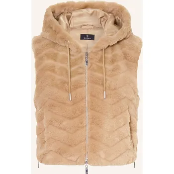 Monari Dámská Vesta Z Umělé Kožešiny, světle hnědá, 42