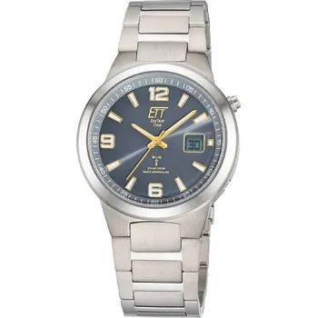 Hodinky ETT Eco Tech Time EGT-11708-52M Mens Watch Radio-controlled Solar Drive Everest Gents Titan 41mm 5ATM