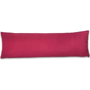 Povlečení Kvalitex Saténový povlak na relaxační polštář vínový, 45 × 120 cm