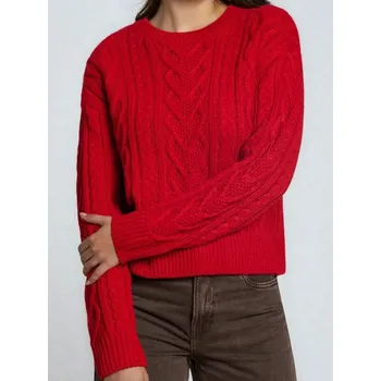 Dámský svetr Sinsay - Strukturovaný svetr - červená - 238FJ-33J - 238FJ-33J-XXS
