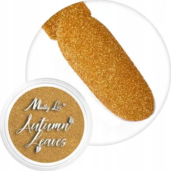 Molly Lac Prach/Pigment na nehty Autumn Leaves 1 g - Č. 1 Yellow Pumpkin