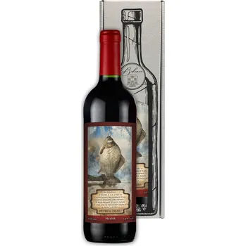 Dárkové víno pro rybáře - Merlot 0,75