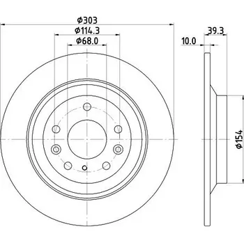 Brzdový kotouč Brzdový kotouč HELLA PAGID 8DD 355 133-481