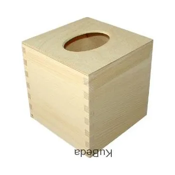 Dárková krabička Dřevěná krabička na kapesníky - 13,1 x 13,1 cm