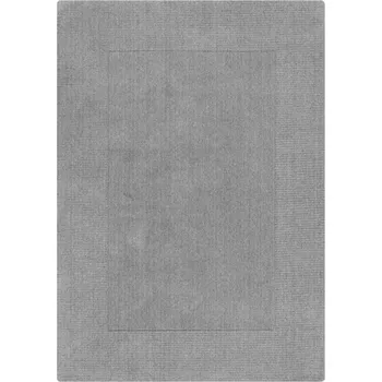 Kusový ručně tkaný koberec Tuscany Textured Wool Border Grey Marl - doprava zdarma