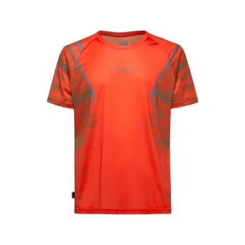 Pánská móda La Sportiva PACER T-SHIRT Men Cherry Tomato/Tropic Blue červená S
