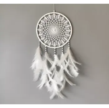 Lapač snů Lapač zlých snů bílý 24 x 65 cm č.4