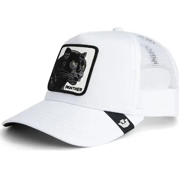 Kšiltovka Čepice s kšiltem ze směsi bavlny Goorin Bros Panther Trucker 101.2450 bílá 00X, vel. ONE SIZE