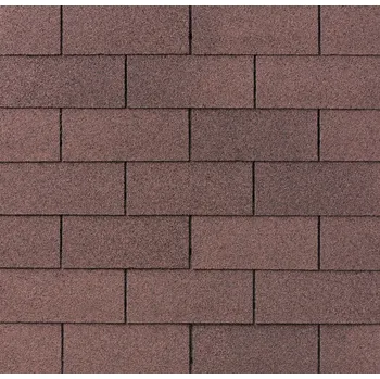 asfaltová šindel IKO Superglass obdélník NEW - podvojná hnědá/07 (2,0m2/174m2)