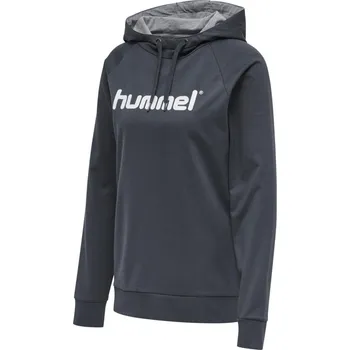 Dámská mikina Mikina s kapucí Hummel GO COTTON LOGO HOODIE WOMAN 203517-8571 Velikost XS