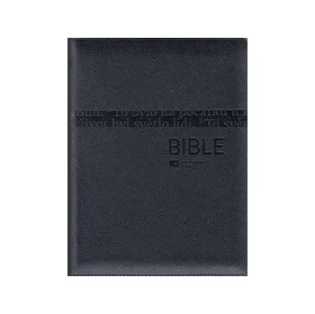 Česká biblická společnost Bible ČEP DT velká, ocel. šedá, zip (1102)