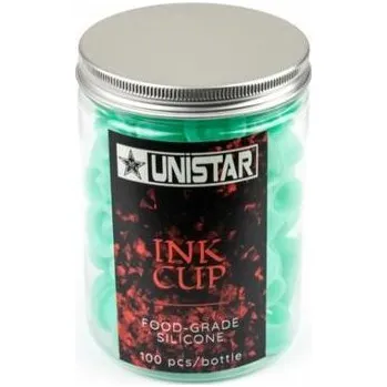 KWADRON Silikonové kalíšky na barvy Unistar, 100ks, 13mm, zelené