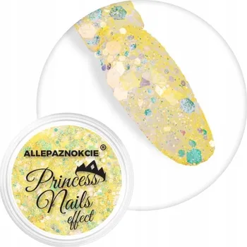 Prášek Ozdoby Na Nechty ALLEPAZNOKCIE 1g Princess Nails Gold Glitter Č. 2
