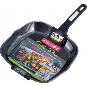 Grilovací pánev Kamille 28 cm s nepřilnavým povrchem