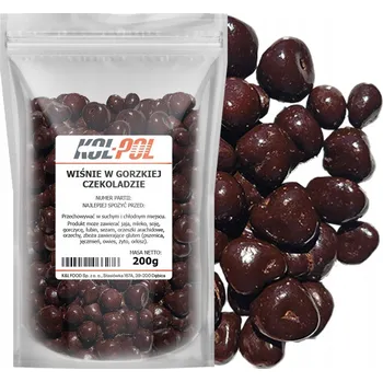 Čokoláda Třešně v hořké čokoládě 200g Višeň kandovaná, vysoká kvalita Kol-Pol