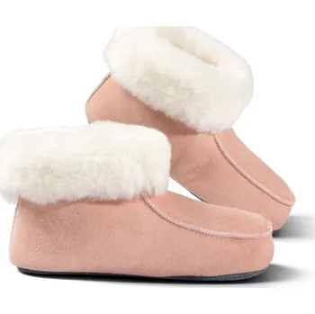 Dámské pantofle Fellhof Domácí obuv s koženou podrážkou Zvolte variantu: Růžová, Velikost: 39