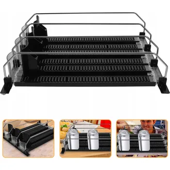 Úložný box ORGANIZÁTOR DO LODÓWKI Z PUSHEREM SAMONAPEŁNIAJĄCY SIĘ 3 SZT 300 310MM