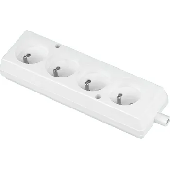 Elektrická zásuvka Čtyřnásobná zásuvka Jonex GN-470, IP20, 16 A, 250 V - bílá