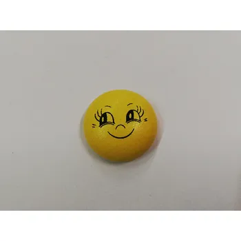 Výtvárné potřeby Dřevěný piškot sluníčko žlutý - 30 mm