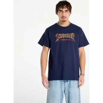 Pánské tričko Tričko Thrasher Cracked by Exteenager T-Shirt Navy S