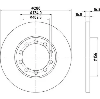 Brzdový kotouč Brzdový kotouč MINTEX MDC1811