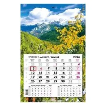 Kalendář Kalendarz 2026 jednodzielny główka płaska Tatry