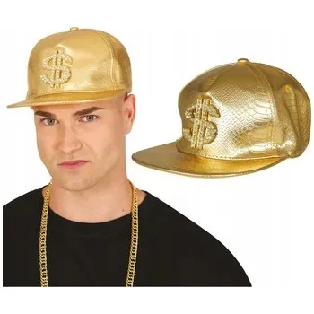 Kšiltovka Kšiltovka Zlatý Dolar Rapper HipHop Gangster Bohatý Karneval Ples