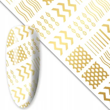 Fólie na transfer nehtů 100 cm - zlatá Č. 7