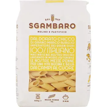 Sgambaro sušené bezvaječné těstoviny penne 500g