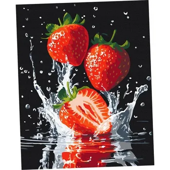 Malování podle čísel BRUSHME 40x50 cm šťavnaté jahody 1 Ks v krabičce