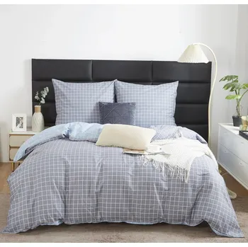 Povlečení POVLEČENÍ 140x200 + POVLEČENÍ NA POLŠTÁŘ 70x80 OBOUSTRANNÉ BAVLNĚNÝ SATÉN KOSTKA