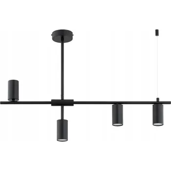 Alfa Závěsné svítidlo 4xGU10 SAUR Černé Reflektory do obýváku/jídelny