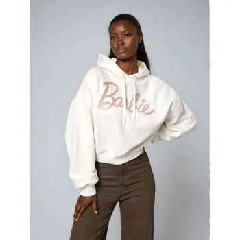 Dámská mikina Sinsay - Mikina s nápisem Barbie - krémová - 064FJ-01X - 064FJ-01X-S