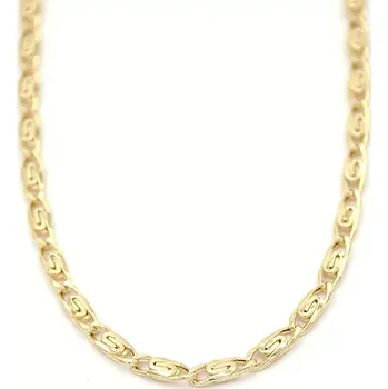 Řetízek Zlatý řetízek Pancer zdobený s velkou karabinou