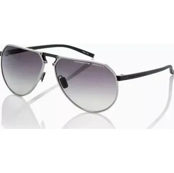Sluneční brýle PORSCHE DESIGN Sunglasses P´8938 Hexagon Sluneční brýle černotitanové se skly v šedomodrém gradientu (Moderní pilotky vyrobené ze 100% titanu s postranicemi RXP®. )