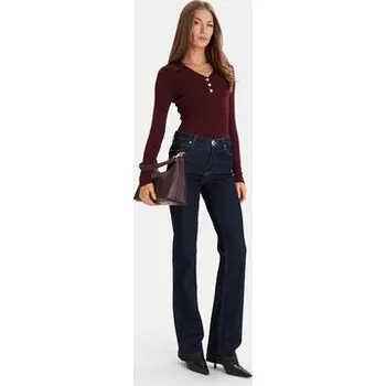 Dámský svetr Morgan Svetr 252-MBANOU Bordó Slim Fit XS