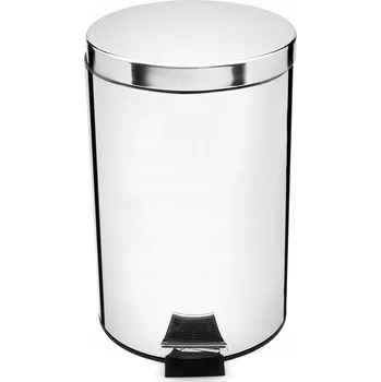 Odpadkový koš Kancelářský koš Tadar stříbrný, nerezová ocel, 12 l