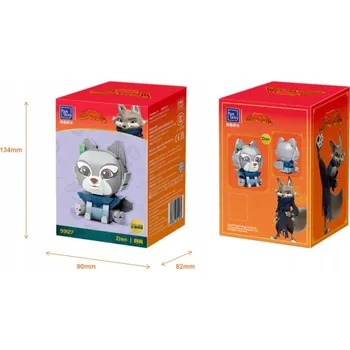 ostatní stavebnice Pantasy Stavebnice - Kung Fu Panda Sitting Baby Series Zhen 11cm