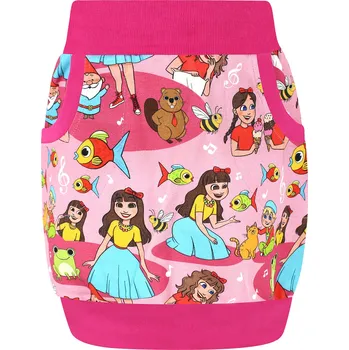 Dívčí sukně V-Mart, Dívčí sukně Karol a Kvído - Pohádkový les (s gumou v pase) 98/104