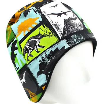 Čepice V-Mart, Zateplená čepice Dinosauři - komiks (zelená) 48-50 cm