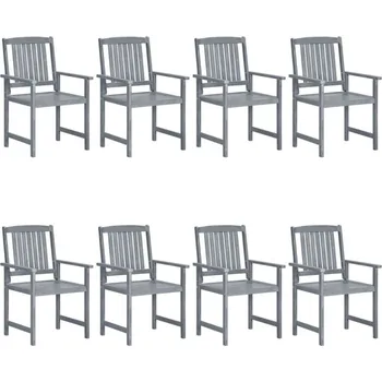 Zahradní židle VidaXL dřevěná šedá
